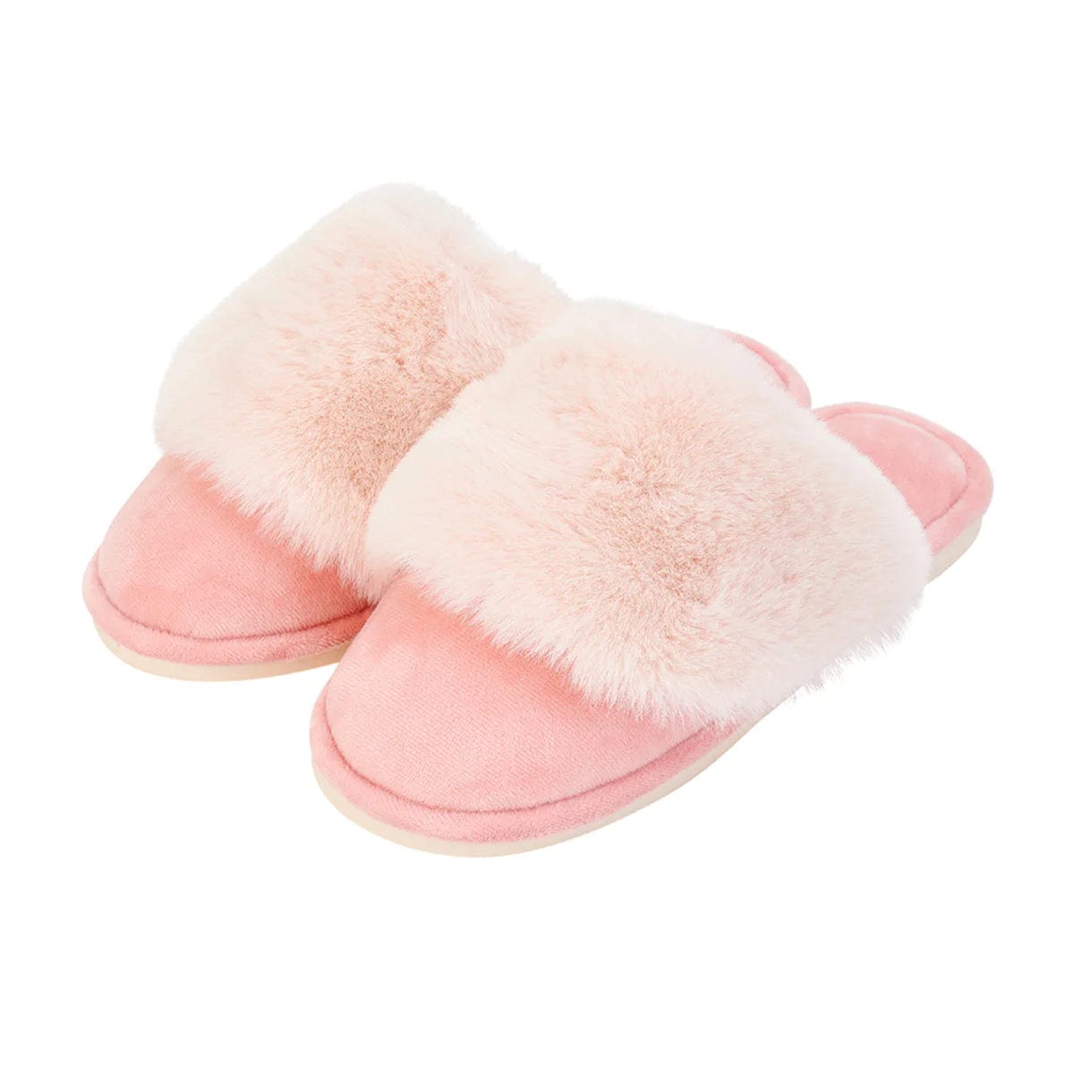 Cosy Luxe Pom Pom Slippers Blush Pink Gift Baskets Australia