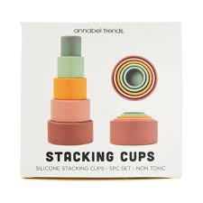 Stackable silicone cups